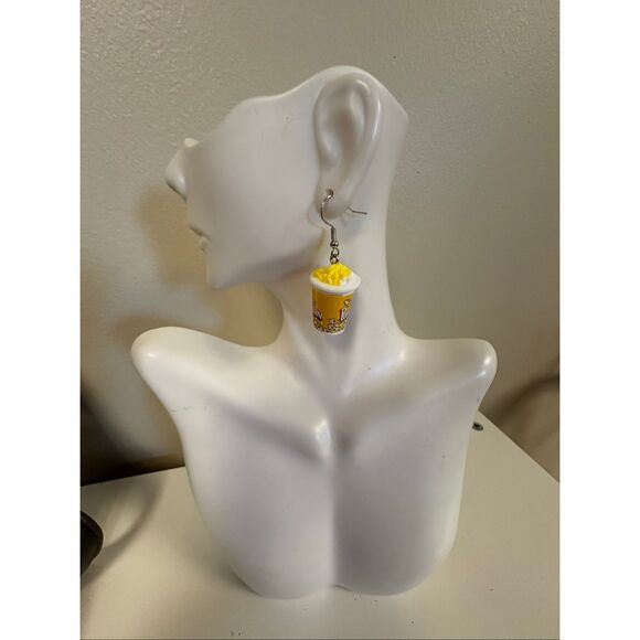 Popcorn Statement Earrings - Picture 2 of 3